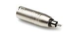 Hosa GXR135 XLR Male to RCA Male Adaptor Front View